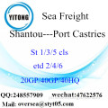 Shantou Porto Mar transporte de mercadorias para Port Castries